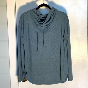 Prana, Cowl Neck, Soft Cozy Sweater, Light Blue, size Large